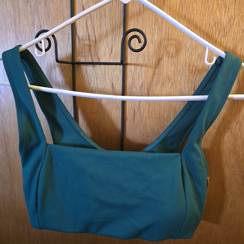 VS Pink Square Neck Crop Top Sport Bra